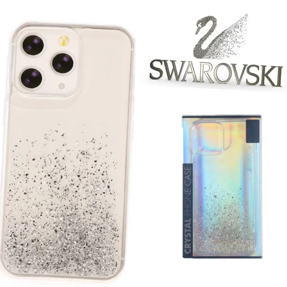 Swarovski | Accessories | Swarovski Crystals Silver Glitter Dipped
